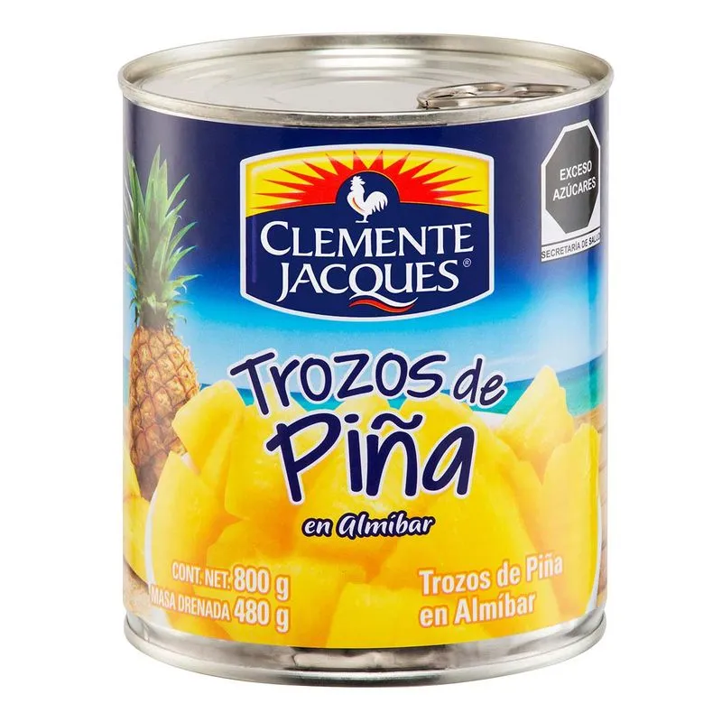 PIÑA EN TROZO CLEMENTE JACQUES   800 GRS