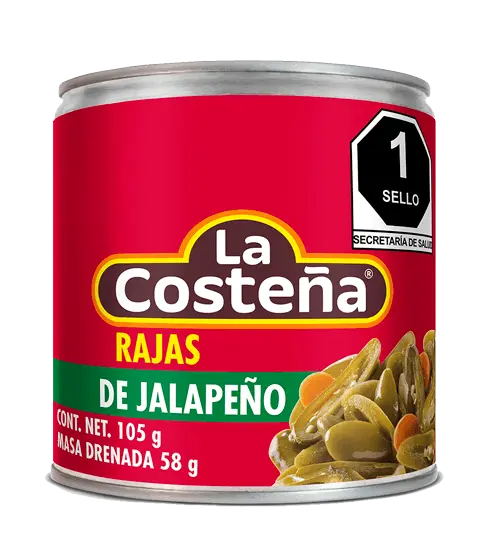 RAJAS DE CHILE JALAPEÑO LA COSTEÑA   240G