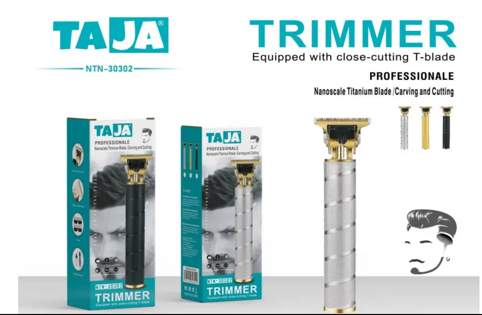 NTN-30302 MAQUINA DE RASURAR  (Negro/Plata/Oro)