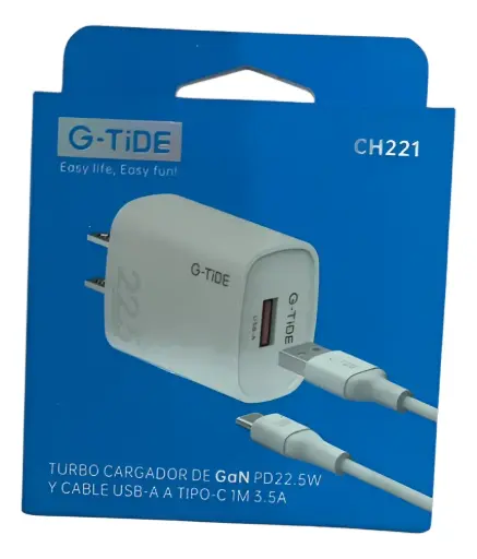 G-TIDE_CARGADOR_CH221(CH22A1) USB-C_3.5A