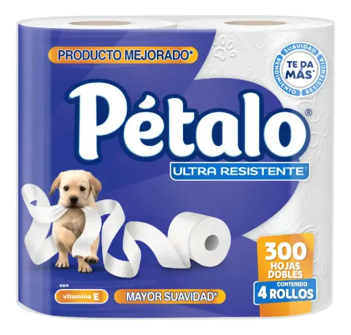 PAPEL HIGIENICO PETALO 300 HOJAS