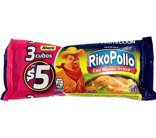 RIKO POLLO PAQUETE 3 PZS 