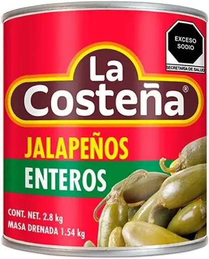 HILE JALAPEÑO ENTERO  LA COSTEÑA    240G