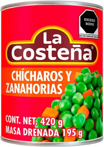 CHICHAROS Y ZANAHORIAS   LAS COSTEÑA  420G